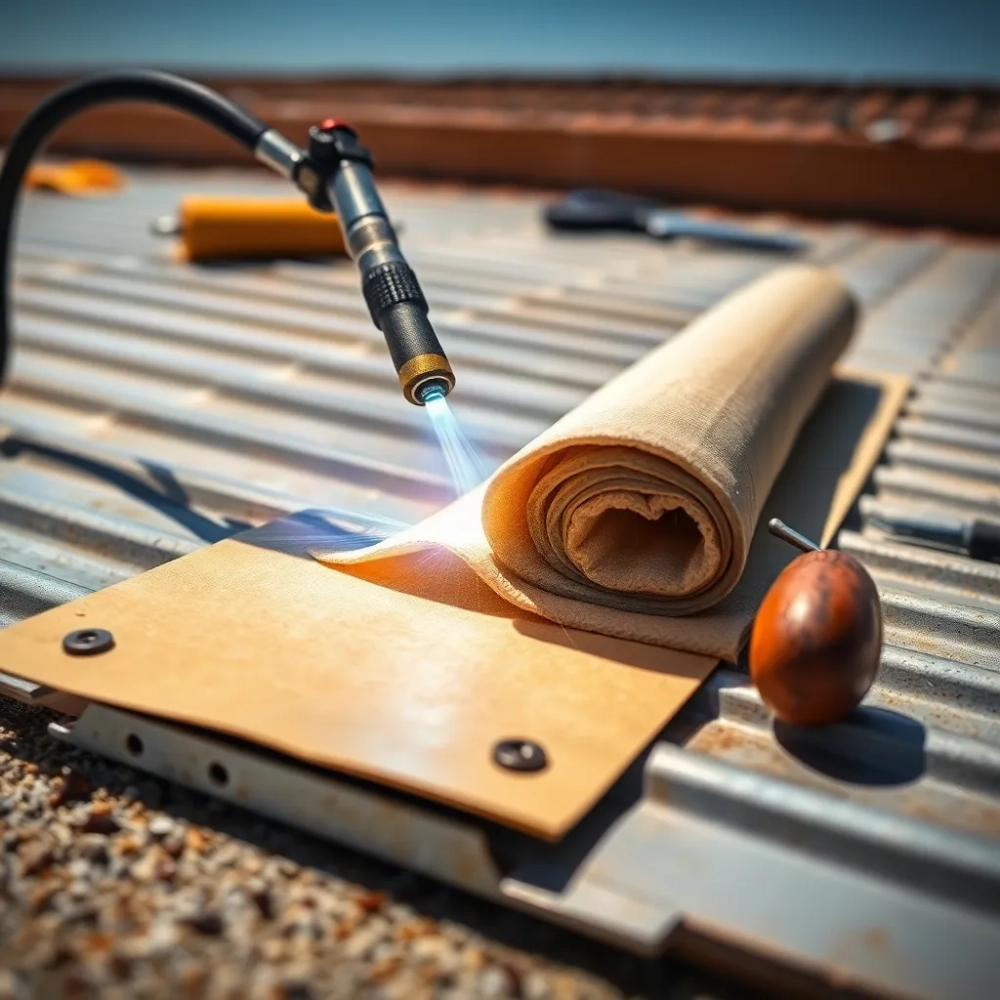 Jak położyć papę termozgrzewalną na blachę