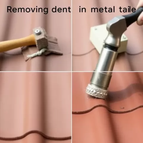 Jak usunąć wgniecenie w blachodachówce