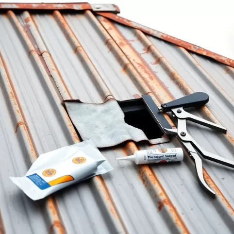 Jak załatać dziurę w dachu z blachy