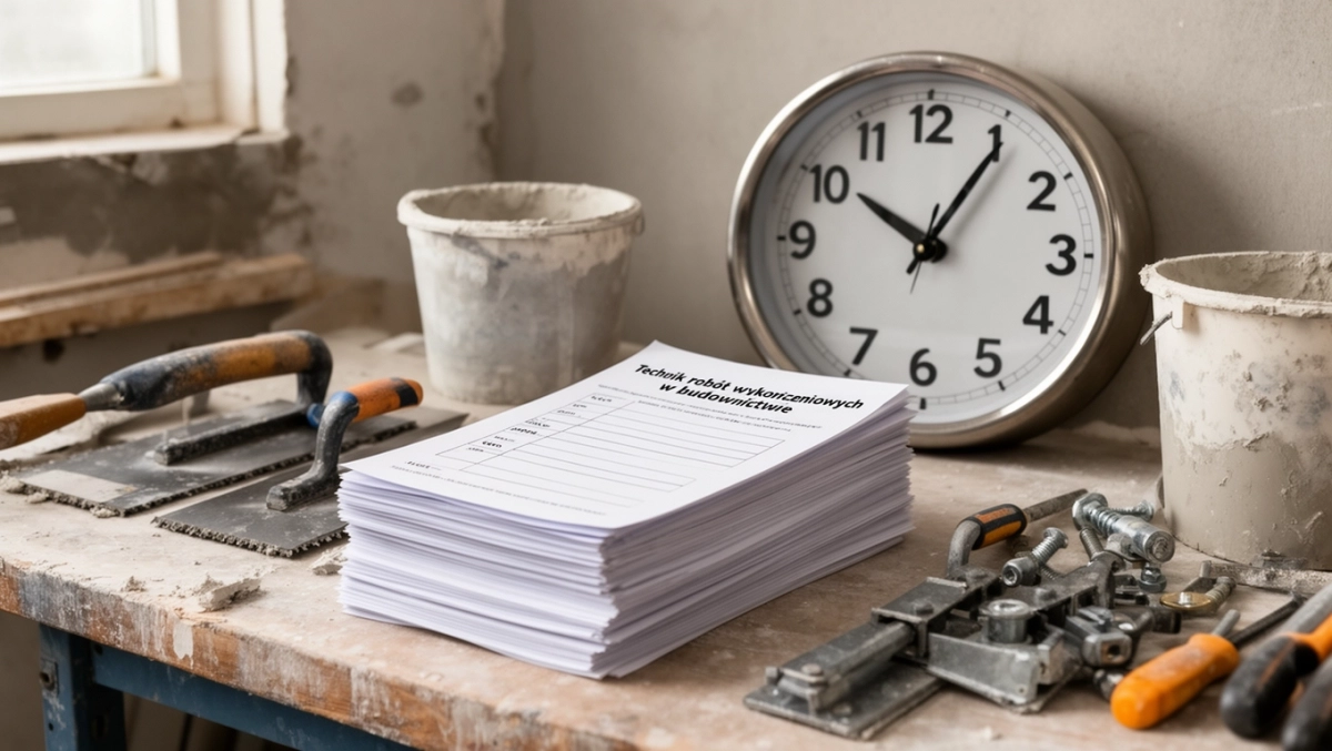 Technik robót wykończeniowych w budownictwie egzamin zawodowy